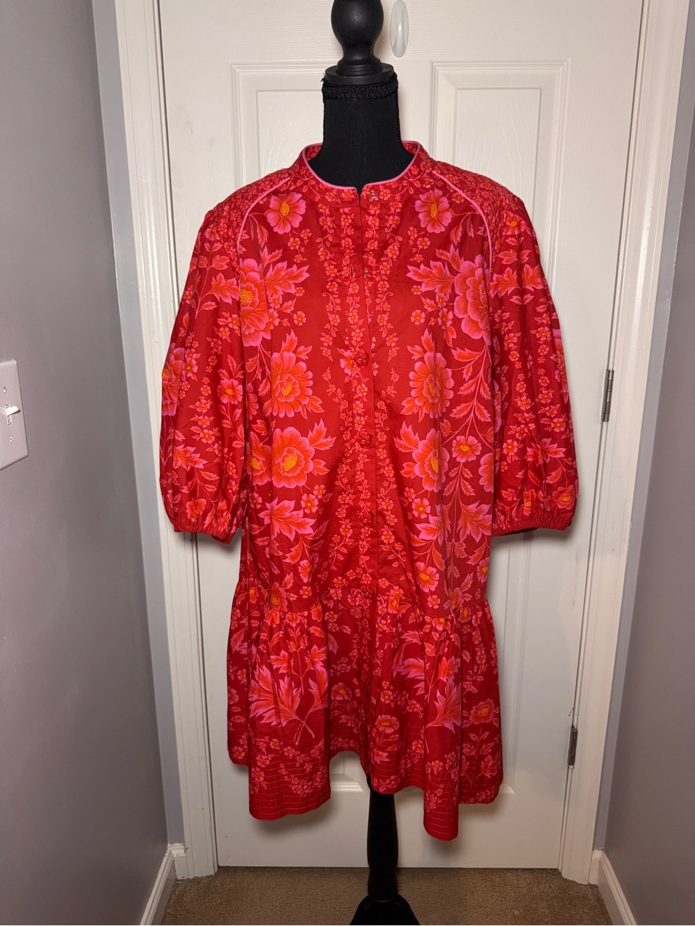 NWT FARM Rio Red Olivia Mini Dress - Picture 3 of 16